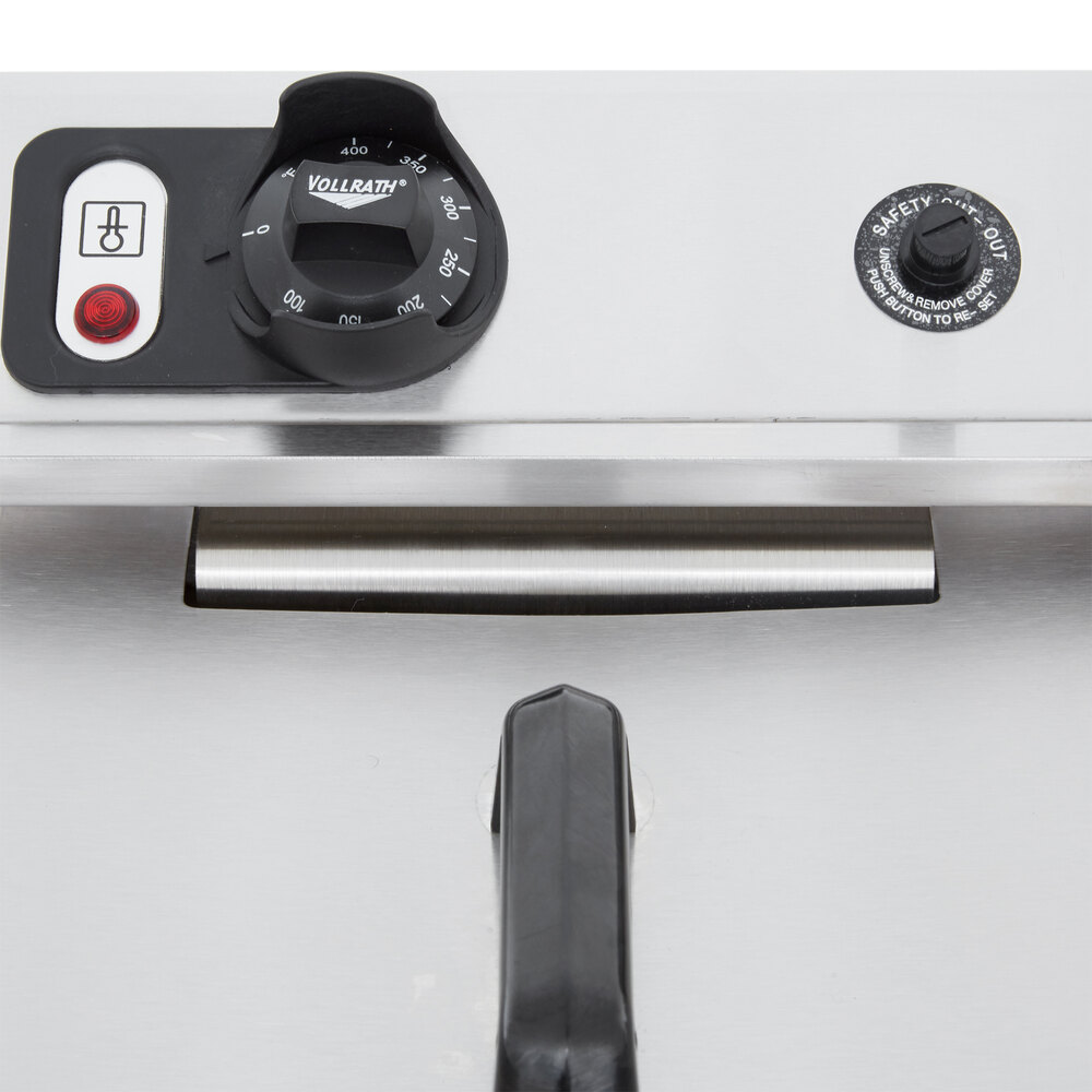 Vollrath 40710 30 lb. Commercial Countertop Deep Fryer 208240V