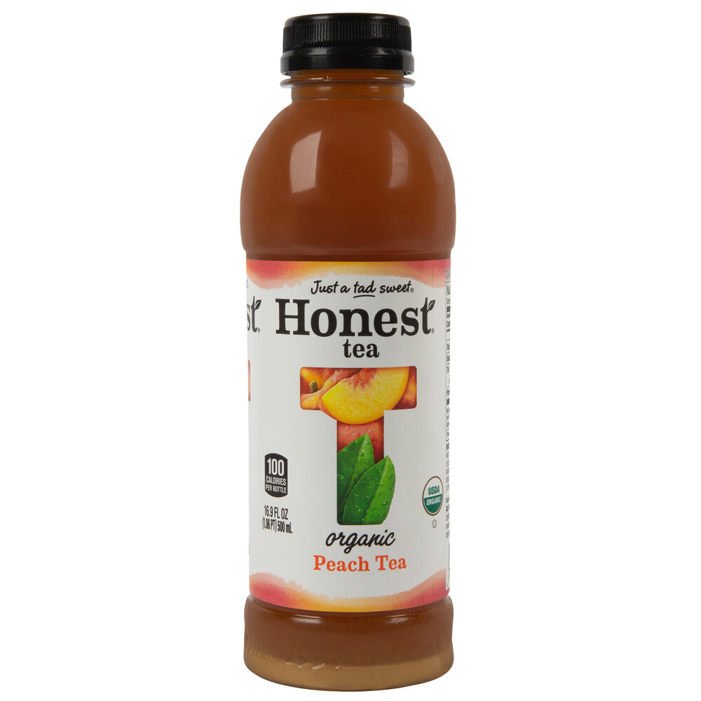 Honest Tea 16.9 fl. oz. Organic Sweetened Peach Oolong Iced Tea 12/Case