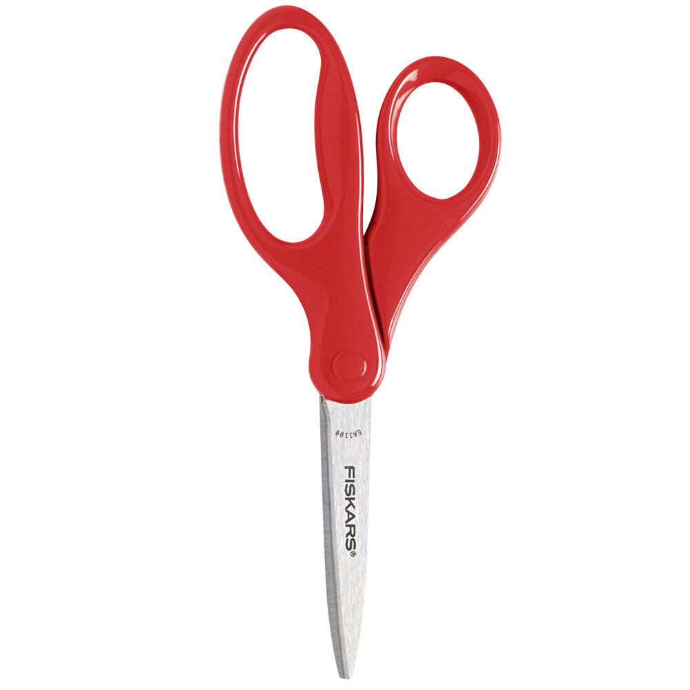 Fiskars 1294587097J 7" Stainless Steel Pointed Tip Student Scissors
