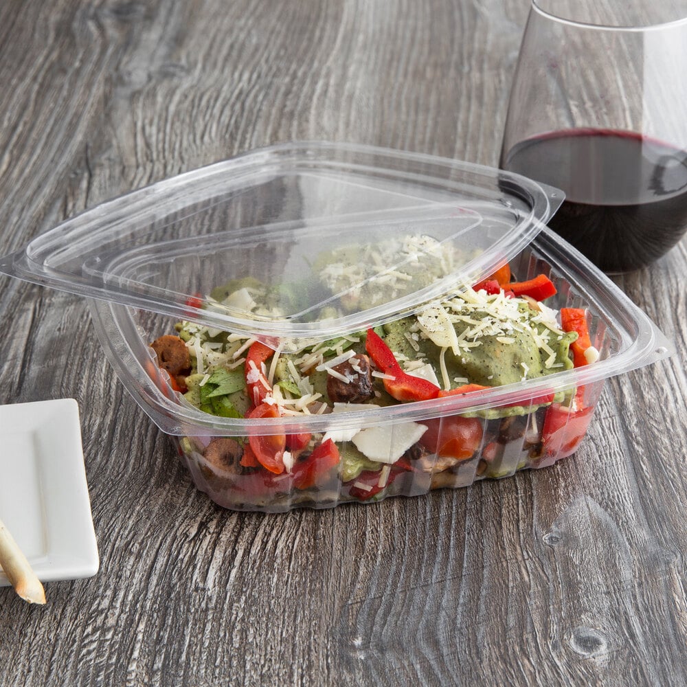 Eco Products EPRC24 24 oz. PLA Plastic Compostable Rectangular Deli