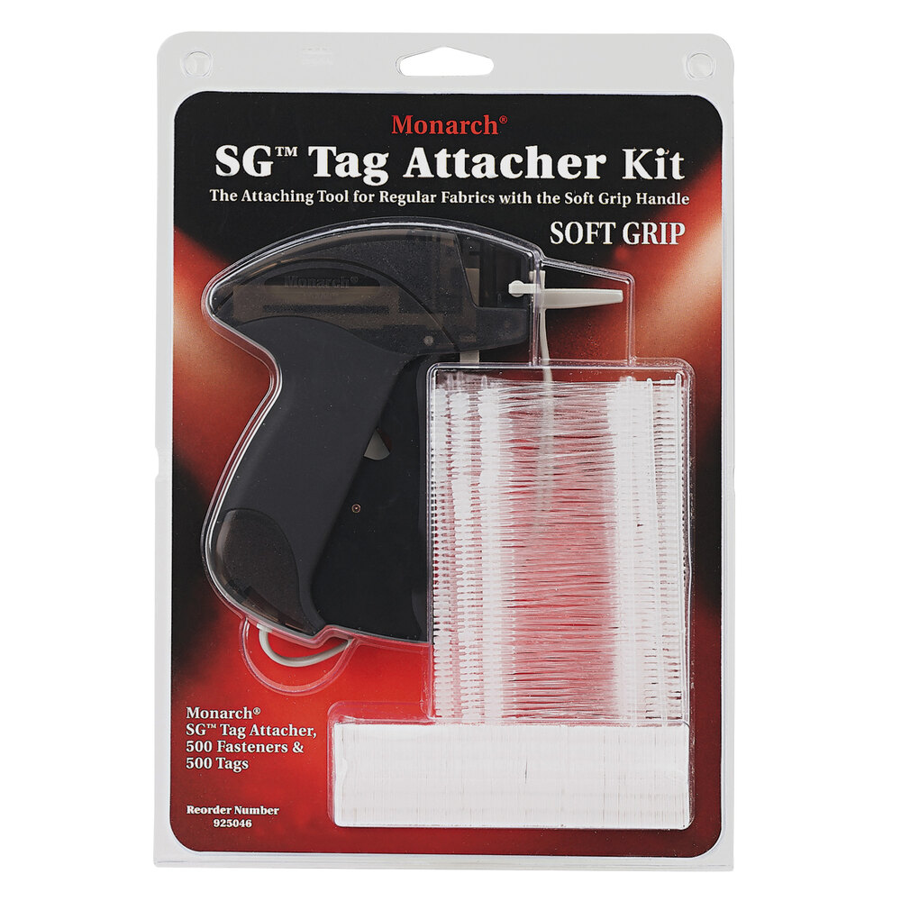 Monarch 925046 2" Smoke SG Tag Attacher Gun Kit with Tagger Tail Fasteners