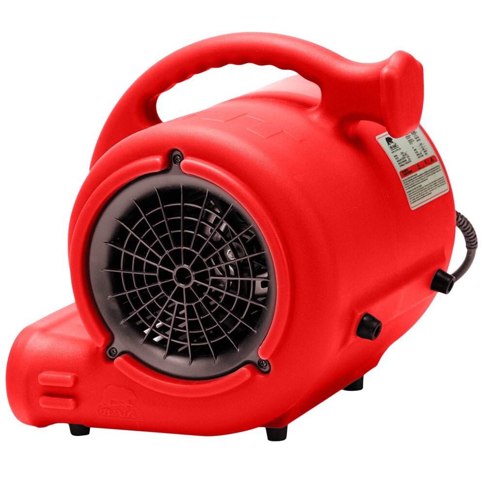 B-Air VP-25 Vent Red 3-Speed Compact Air Mover - 1/4 Hp