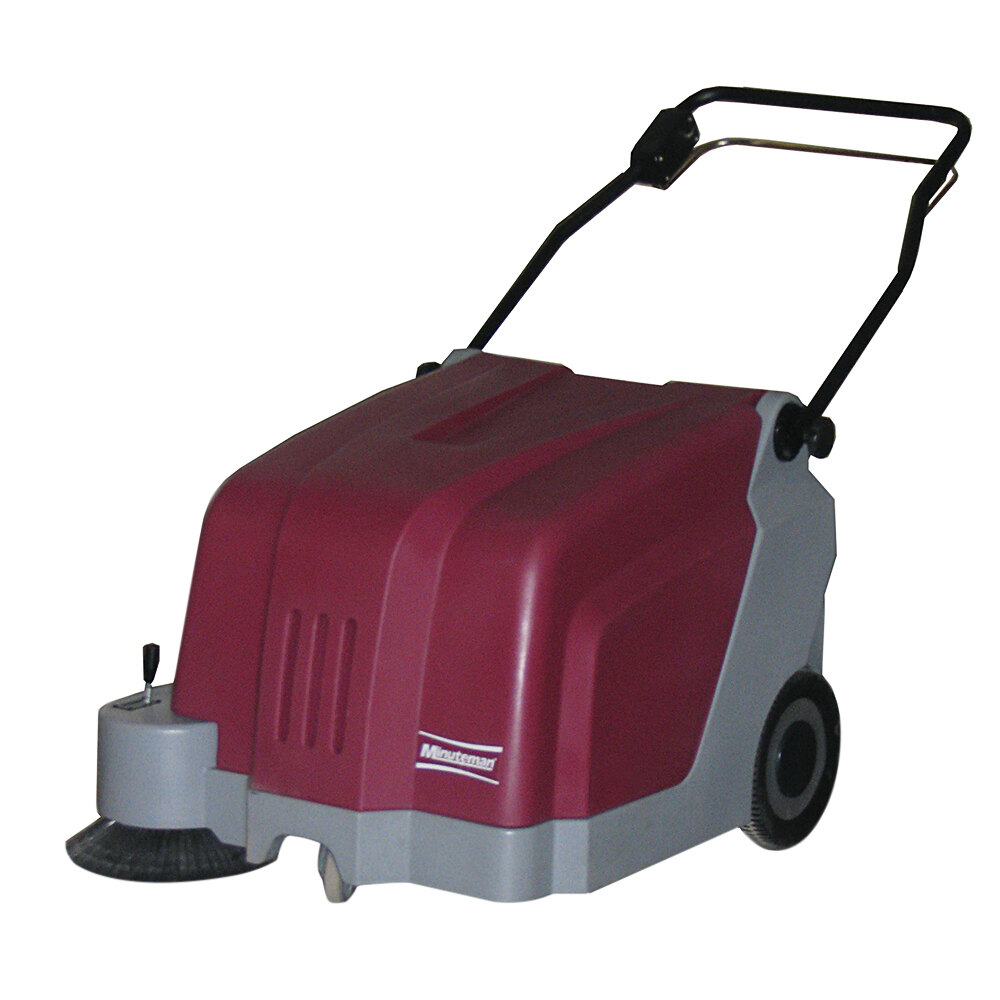 Minuteman KS25 25" Walk Behind Battery Operated Carpet Sweeper