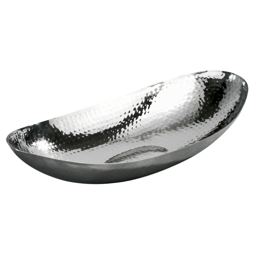 Eastern Tabletop 9334 8 Oz. Stainless Steel Hammered Finish Serving