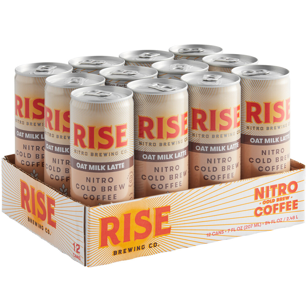 Rise Nitro Cold Brew Oat Milk Latte, 12-Pack, 7 oz Cans main image 1