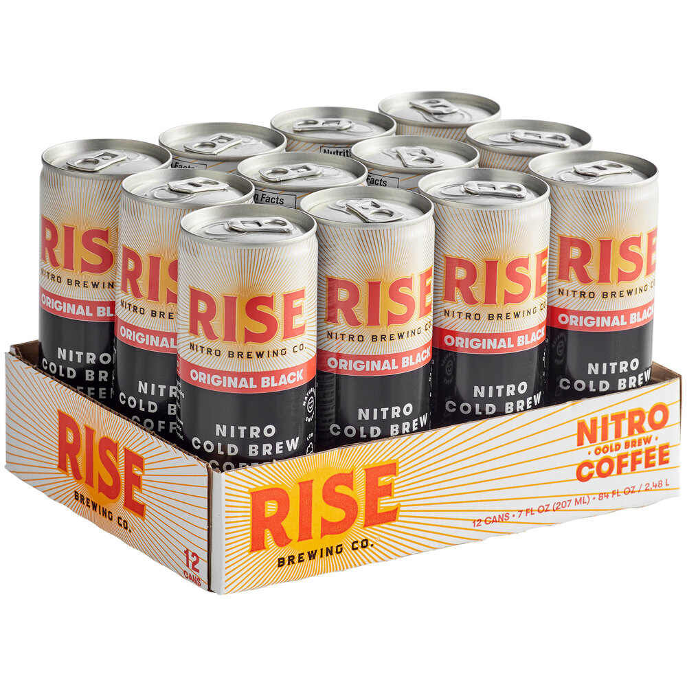 Rise Brewing Co. 7 fl. oz. Organic Original Black Nitro Cold Brew ...