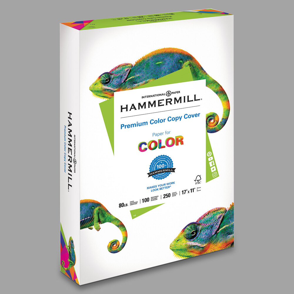 Hammermill 120037 11" x 17" Premium Photo White Pack of 80 Color Copy