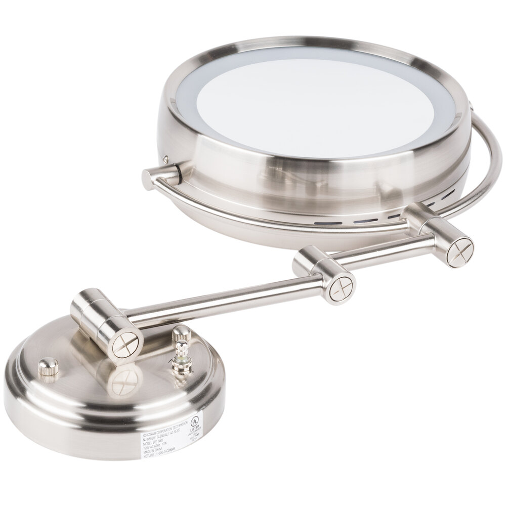 Conair BE11WD WallMount Mirror Lighted Brushed Nickel