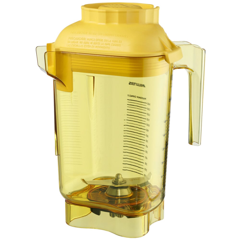 Vitamix 58989 Advance 48 oz. Yellow Deluxe Tritan Copolyester Blender