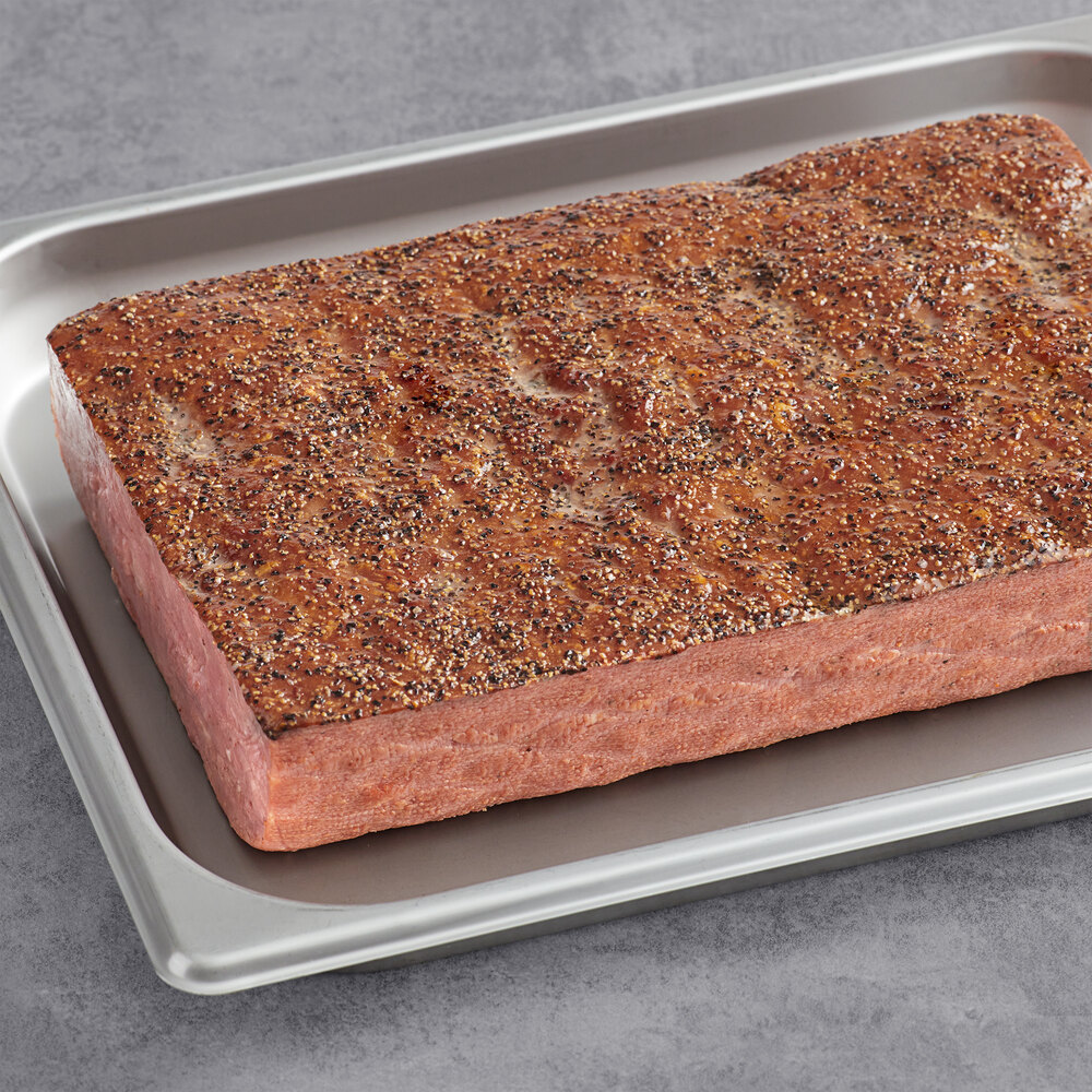 Deen Halal 4 lb. Turkey Pastrami Slab 3/Case
