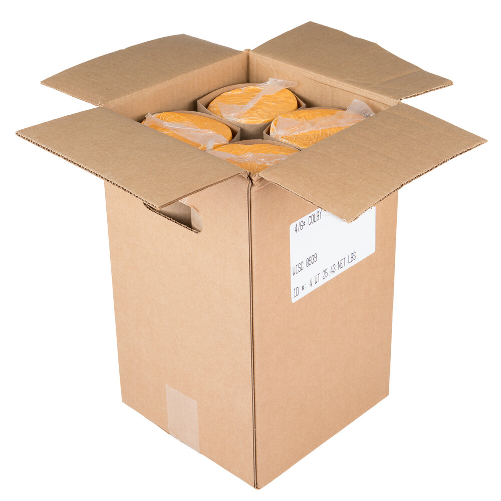 Oak Grove Dairy 6 lb. Yellow Colby Longhorn Cheese 4/Case