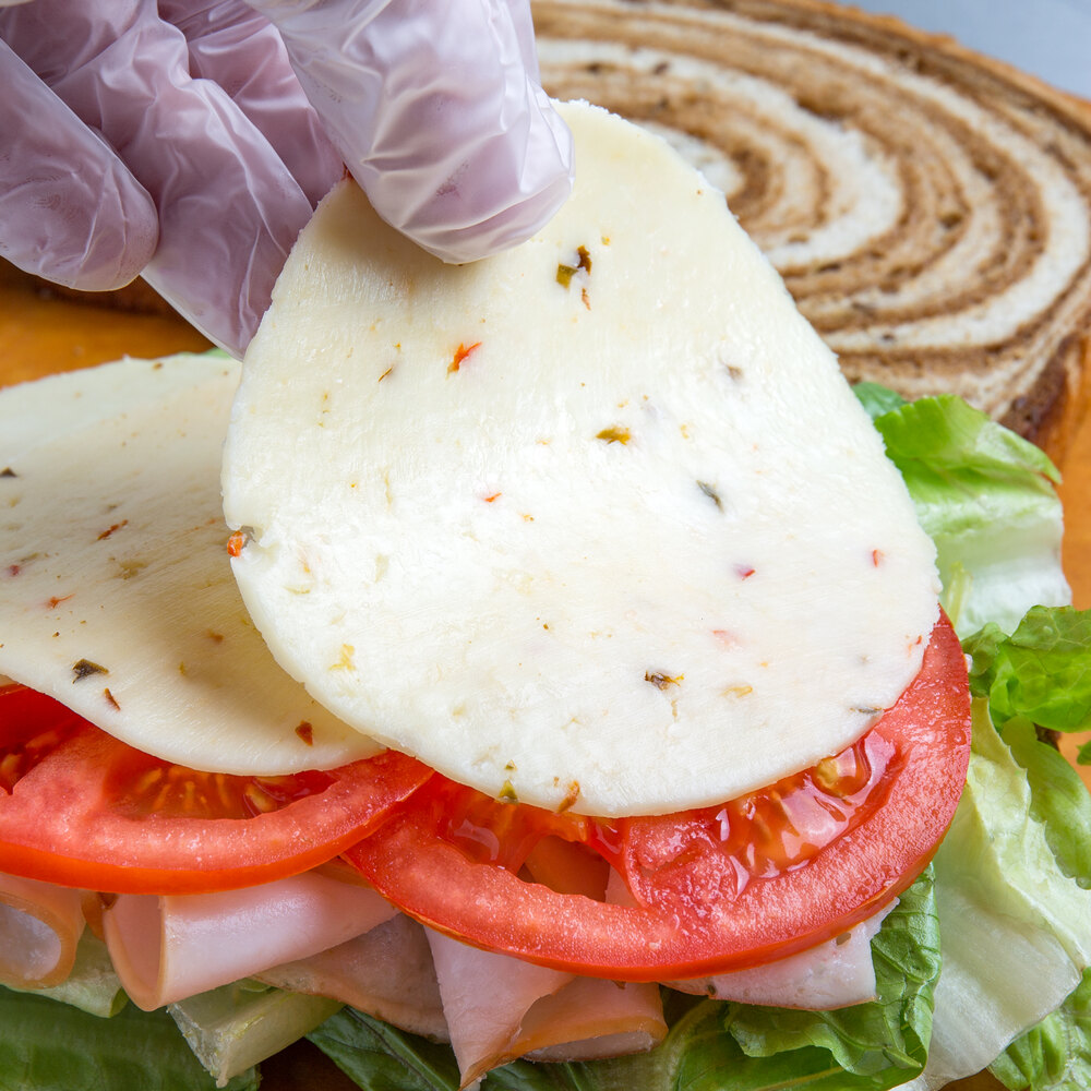 Oak Grove Dairy Pepper Jack Cheese 6 lb. Solid Block 4/Case