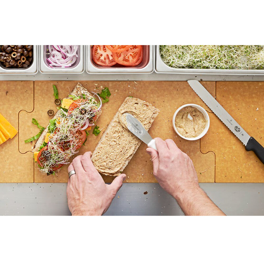 Epicurean 629481201 PuzzleBoard 48" x 12" x 3/8" Natural Richlite Wood Fiber Cutting Board 3/Set