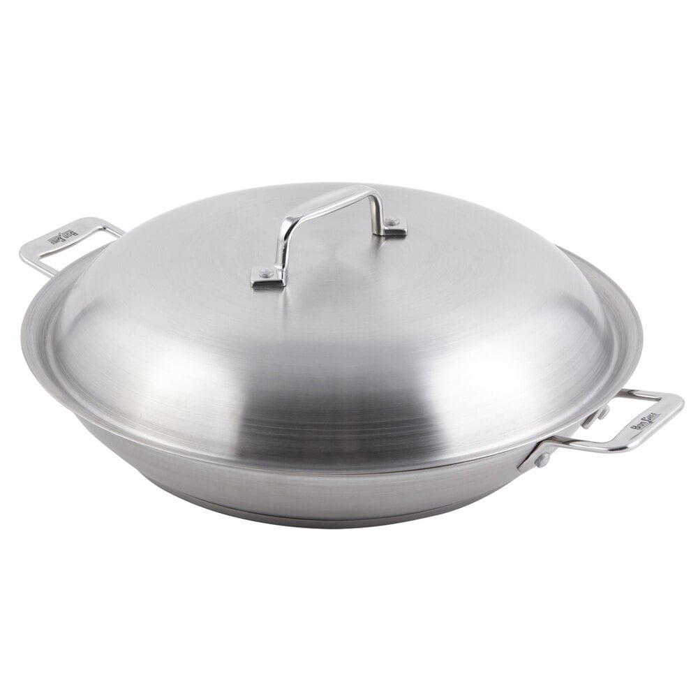 Bon Chef 60006 Cucina 3.5 Qt. Stainless Steel Induction Brazier Pan