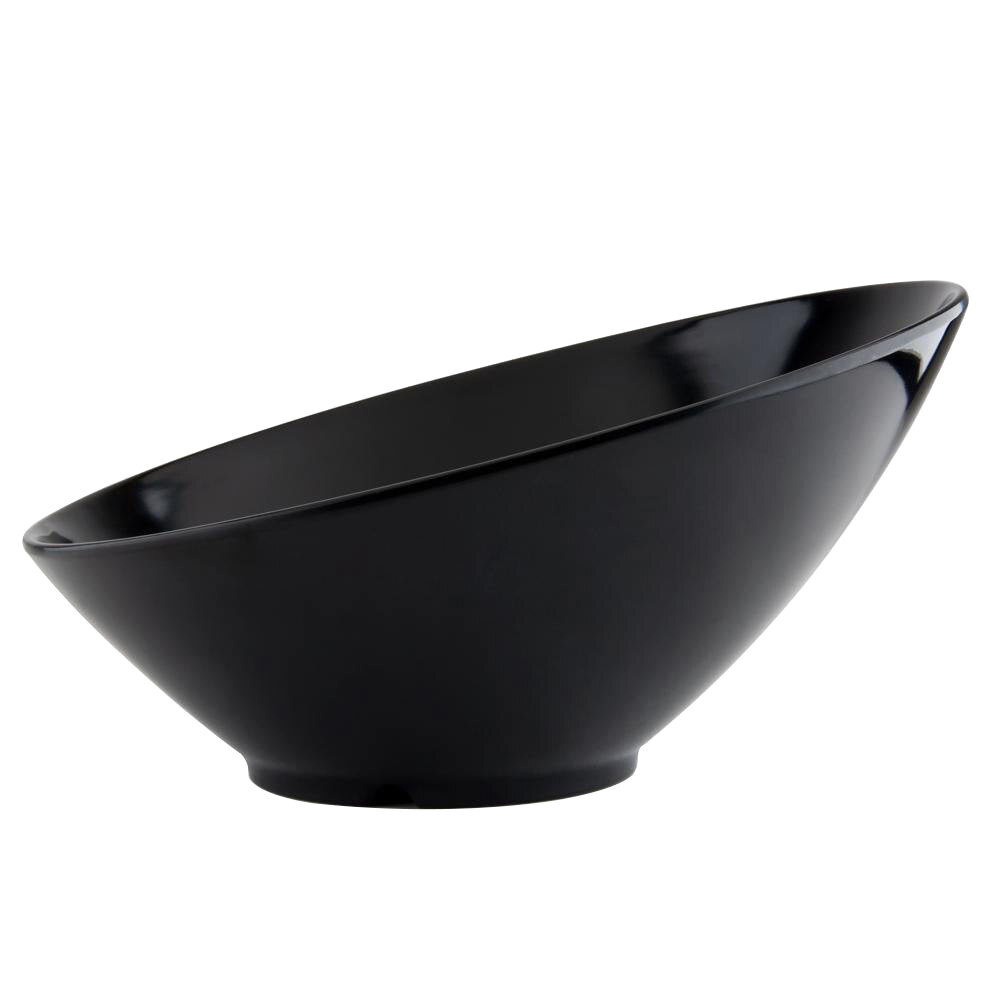 GET B788 16 oz. Black Slanted Black Elegance Catering Bowl