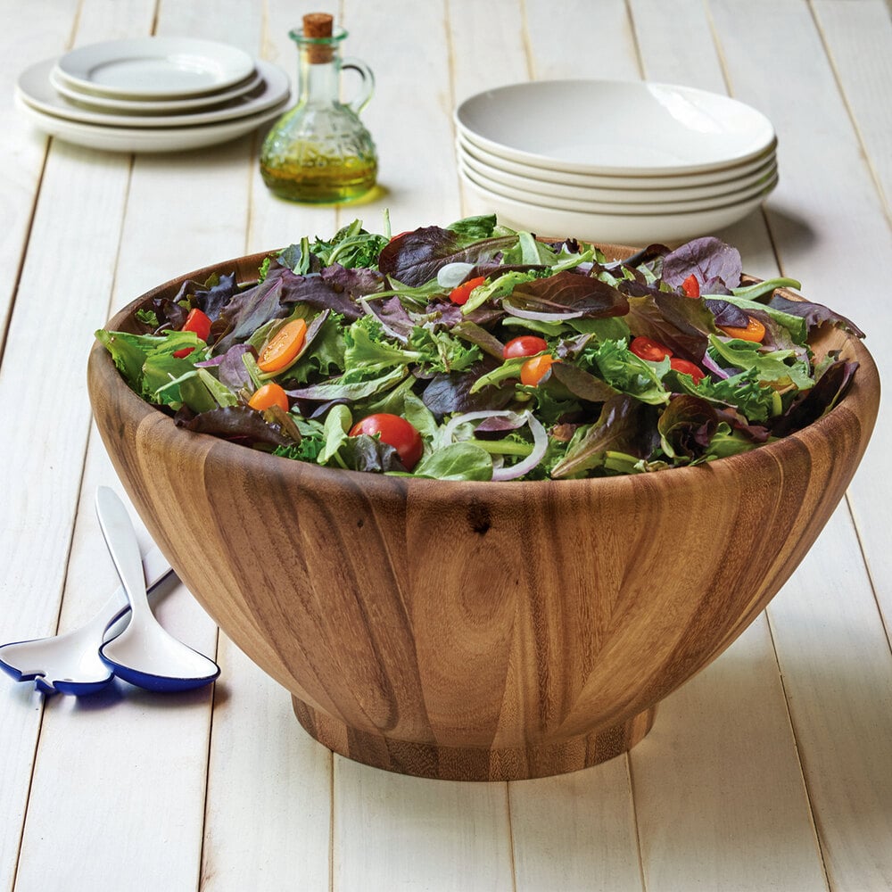16" Acacia Wood Salad Bowl