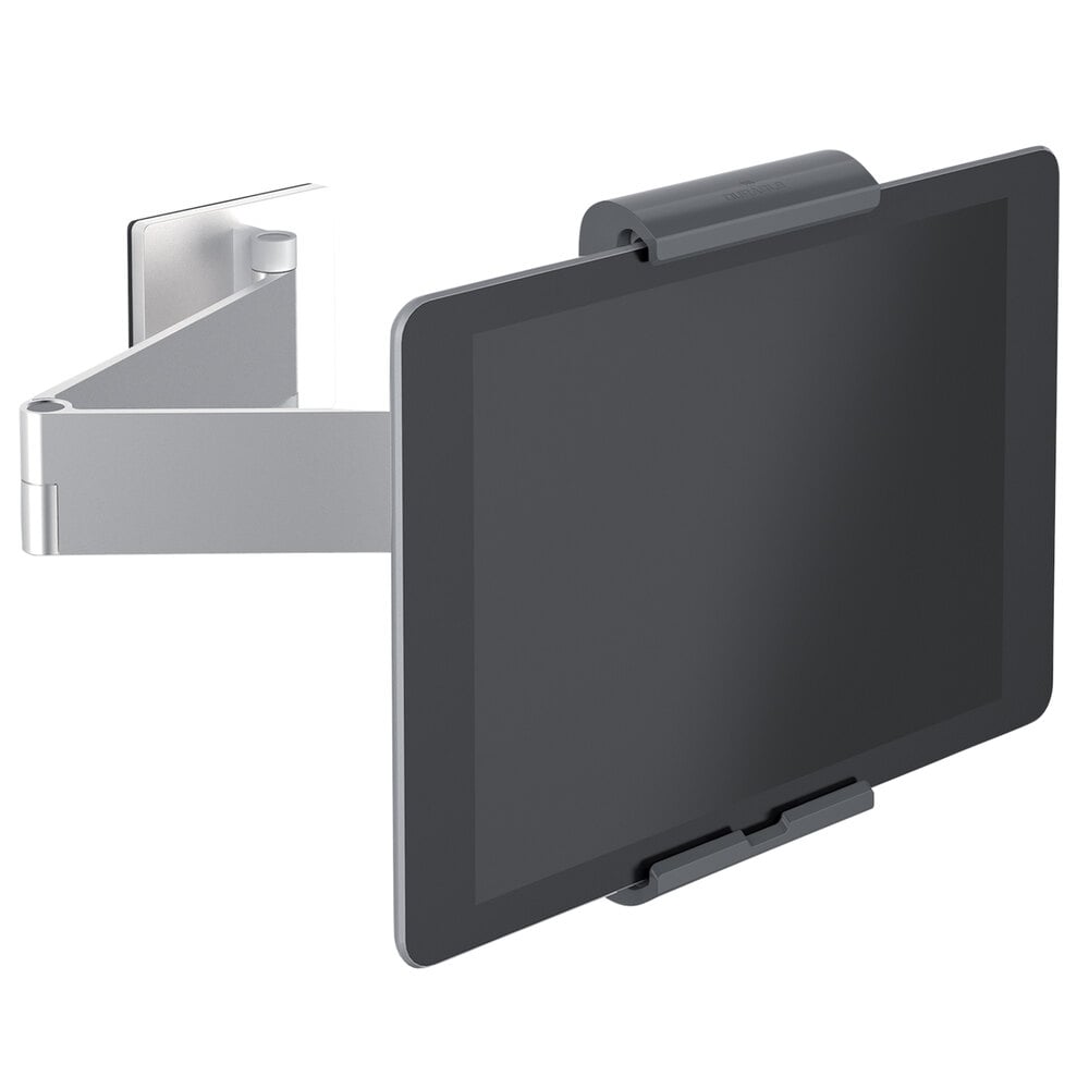 Durable 893423 Silver Metal WallMount Tablet Holder with Swinging Arm