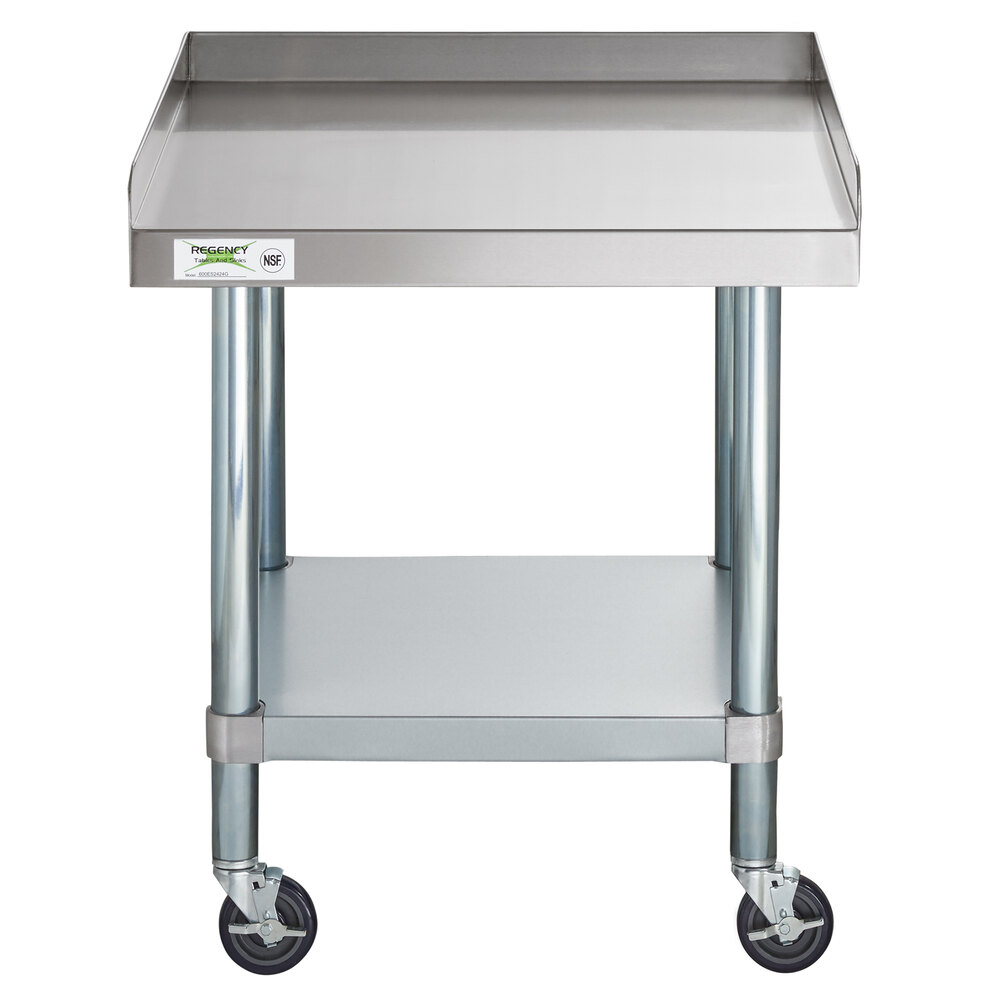 Regency 24" x 24" 16Gauge 304 Stainless Steel Equipment Stand with