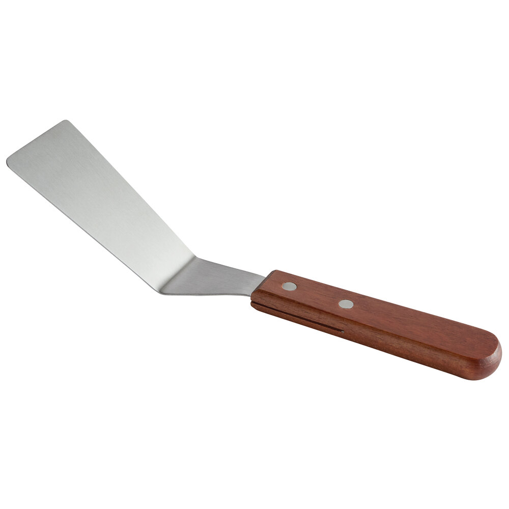 Square Pizza Server with a Wood Handle - 3