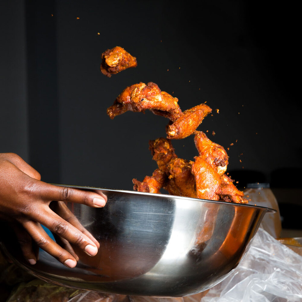 Mountaire 10 lb. Blue Label Premium Jumbo Party Chicken Wings 4/Case