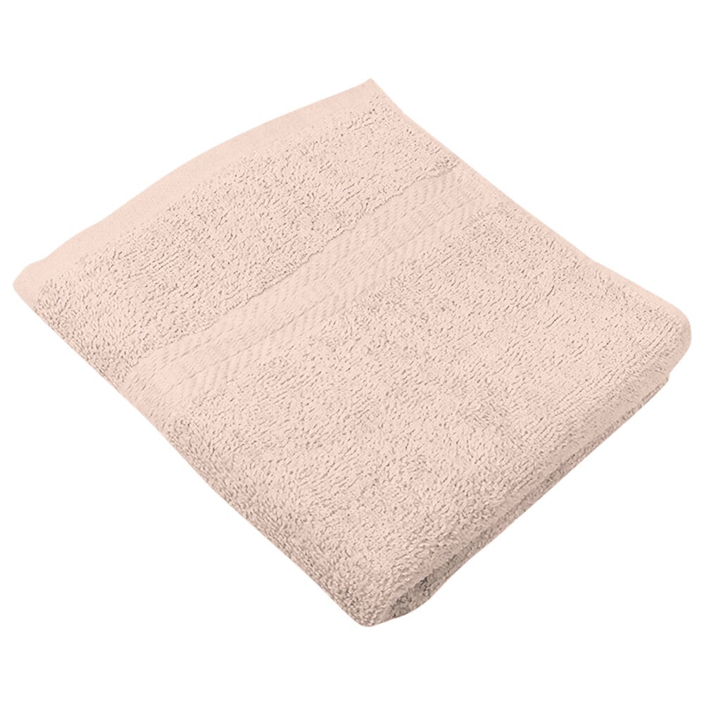 16" x 27" 100 Ring Spun Cotton Beige Hand Towel 3 lb. 12/Pack