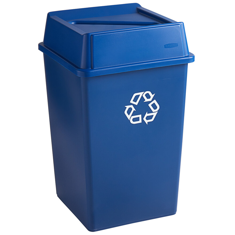 blue recycle bin