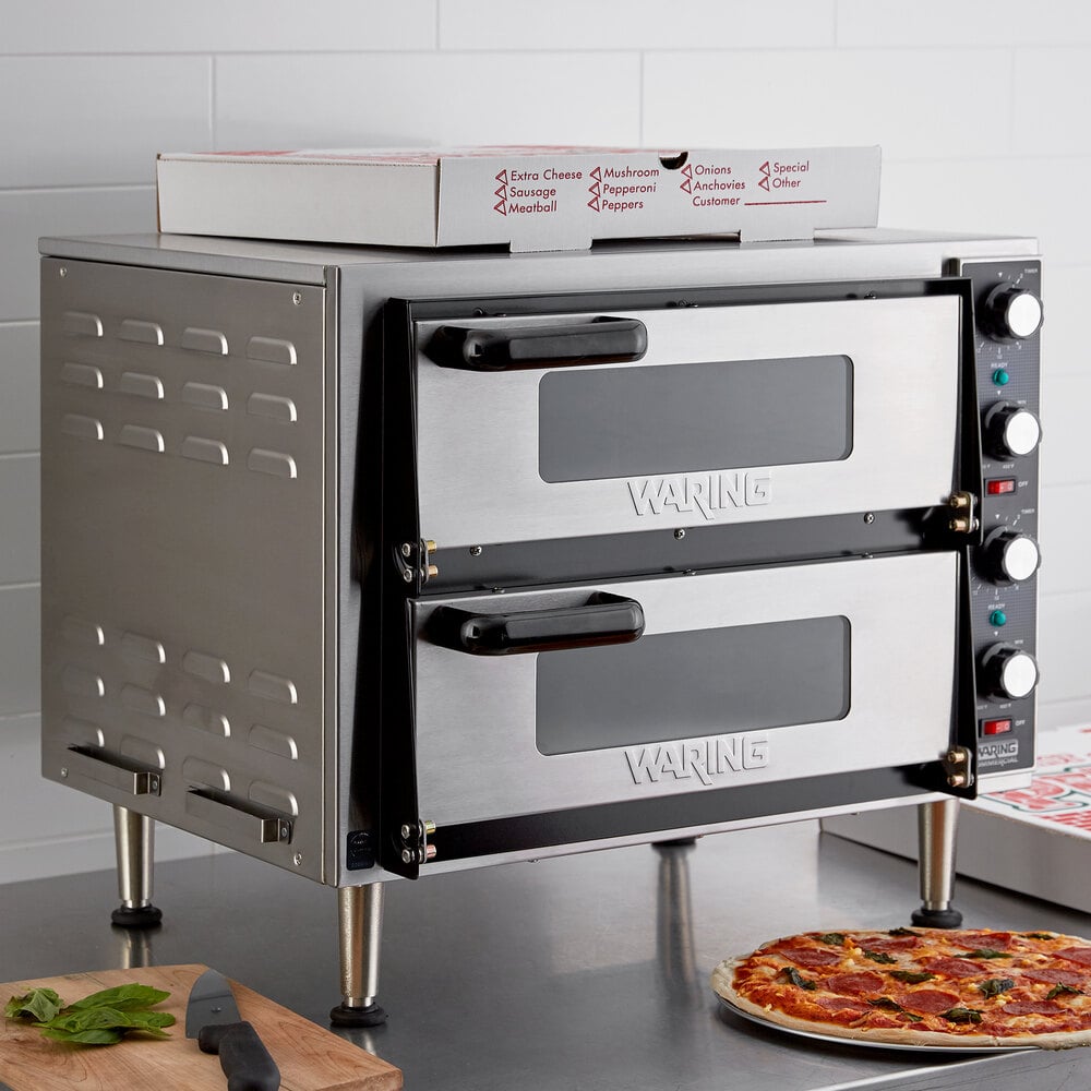 Waring Wpo350 Countertop Double Pizza Snack Oven 240v 3500w