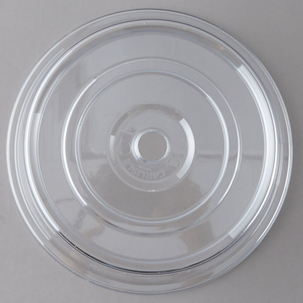 Carlisle 199107 10 1/2" to 10 5/8" Clear Polycarbonate Plate Cover 12