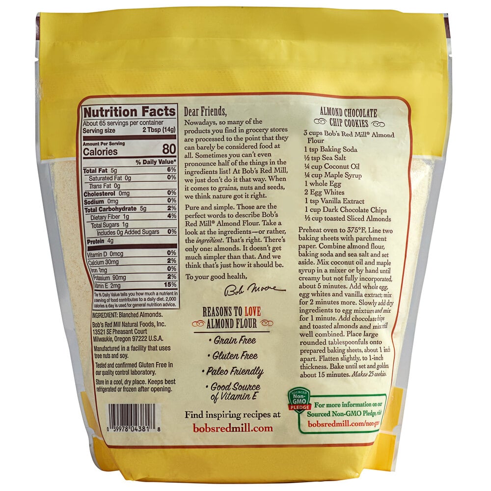 Bob's Red Mill Almond Flour (GlutenFree SuperFine Blanched Flour)