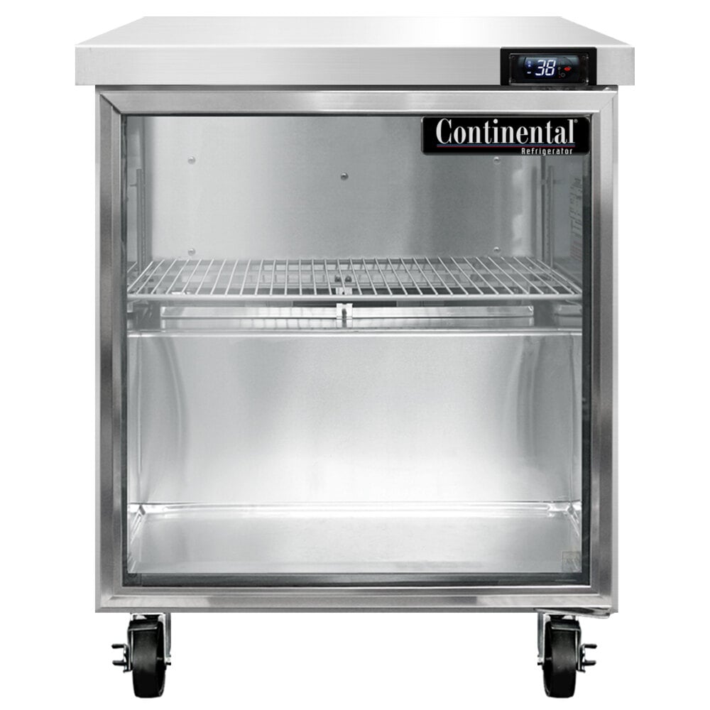 Continental Refrigerator SW27-N-GD 27" Undercounter Refrigerator With ...