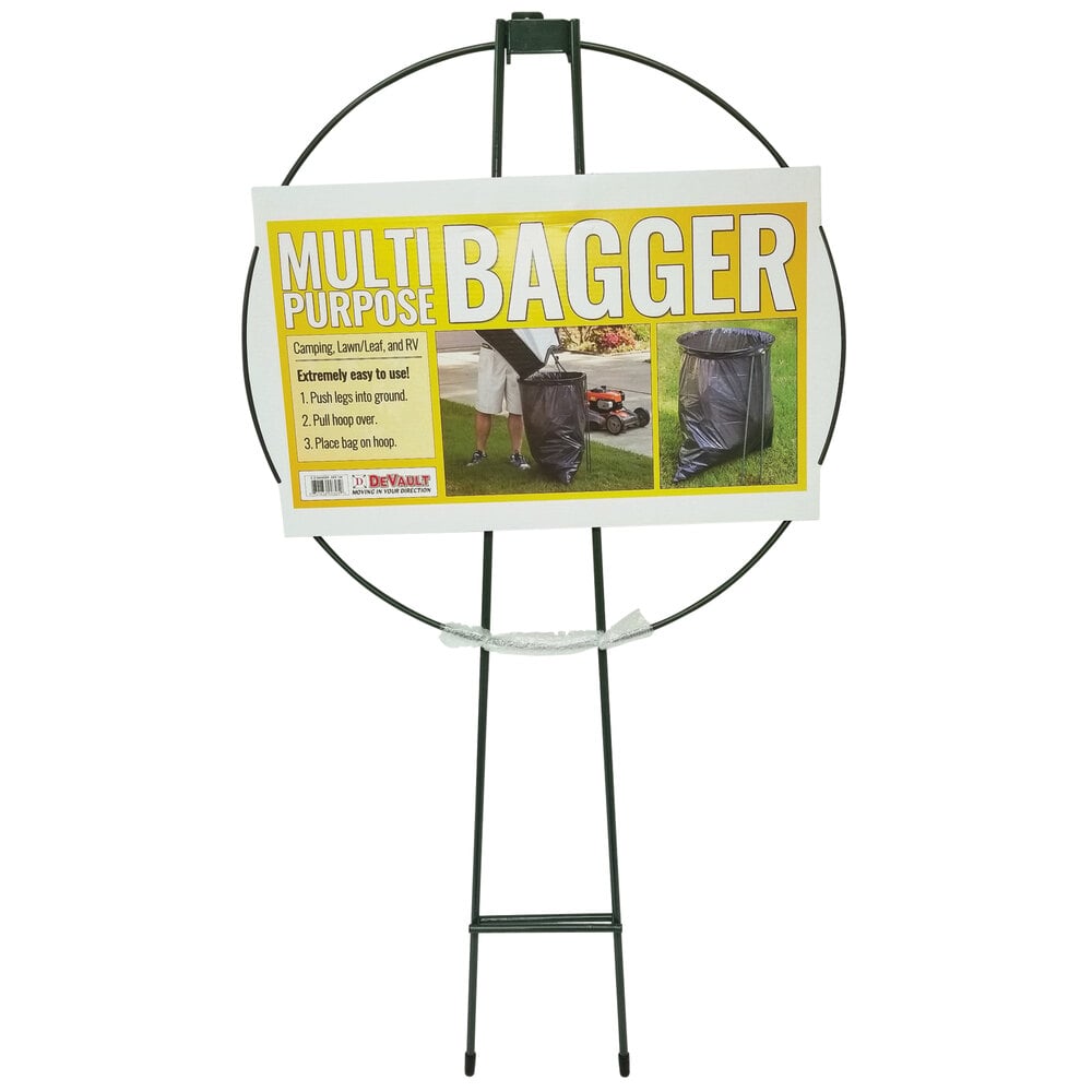 DeVault DEV10001 EZ Bagger Portable Outdoor Trash Bag Holder