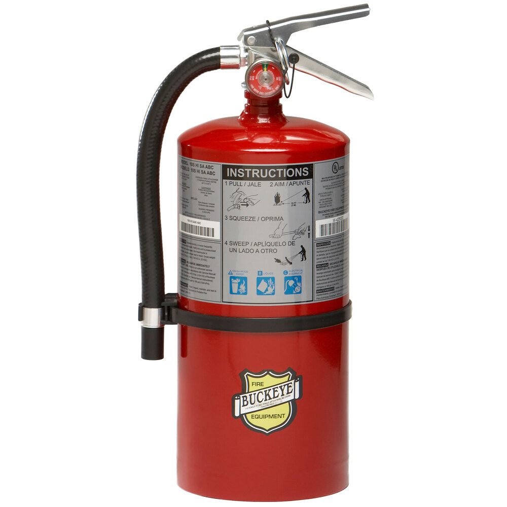 Buckeye 20 Lb. ABC Dry Chemical Fire Extinguisher - Rechargeable ...