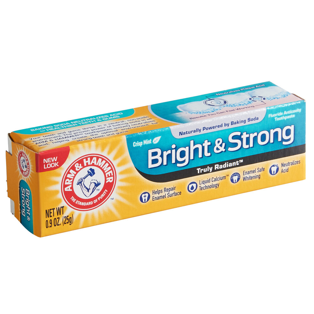 Arm & Hammer Truly Radiant Bright and Strong 0.9 oz. Toothpaste 72/Case