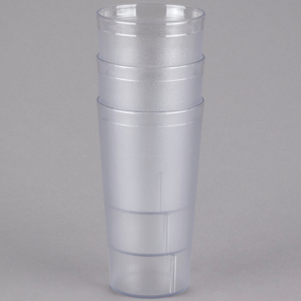 Cambro 3200P2152 Colorware 32 oz. Clear Customizable SAN Plastic