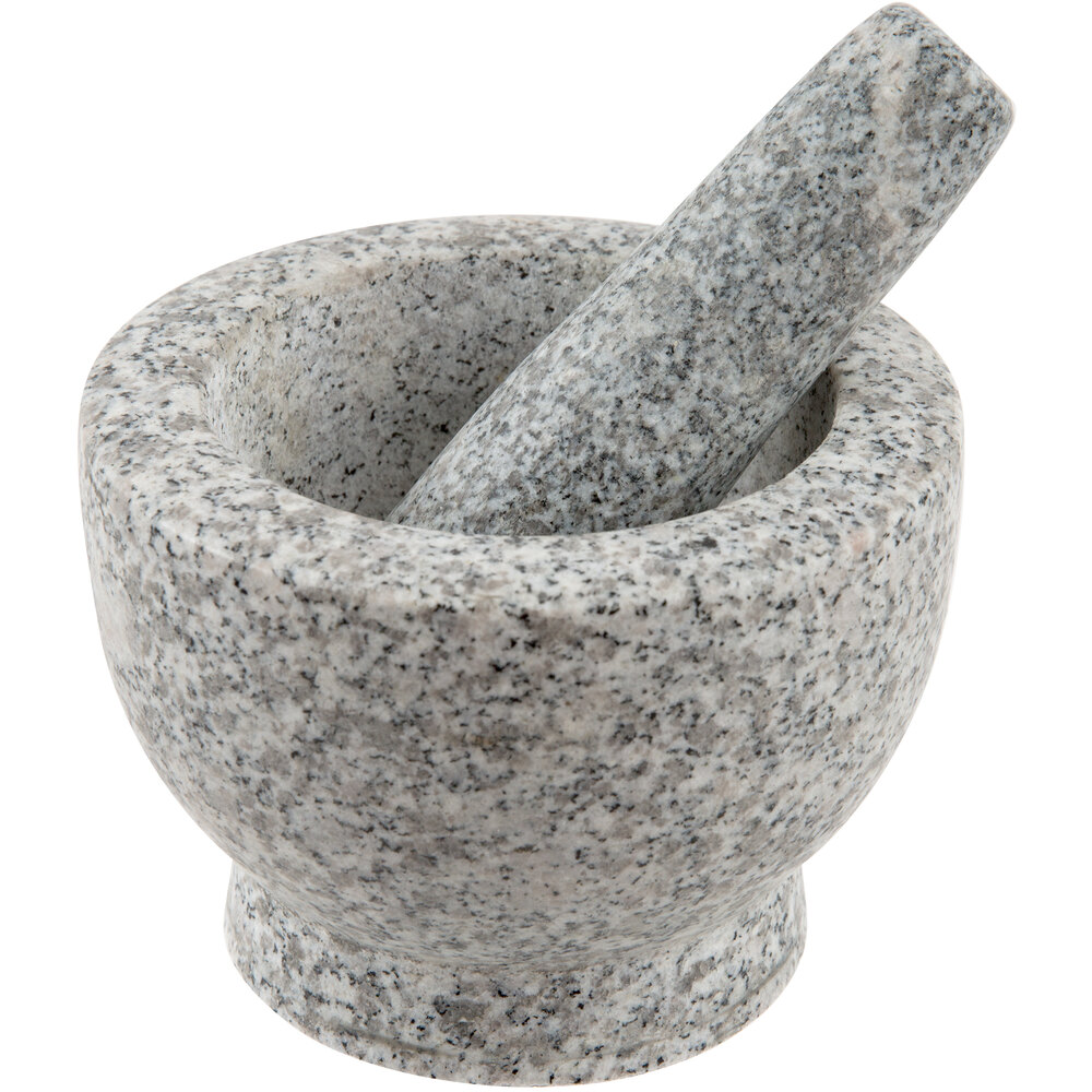 5 Granite Mortar And Pestle Set 0313