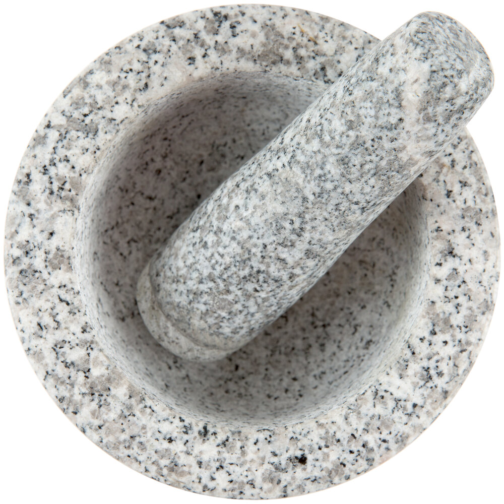 5 Granite Mortar And Pestle Set