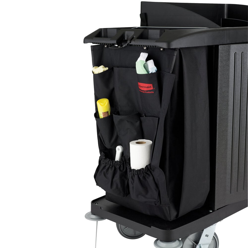 Rubbermaid FG618900BLA Full Size Housekeeping Cart