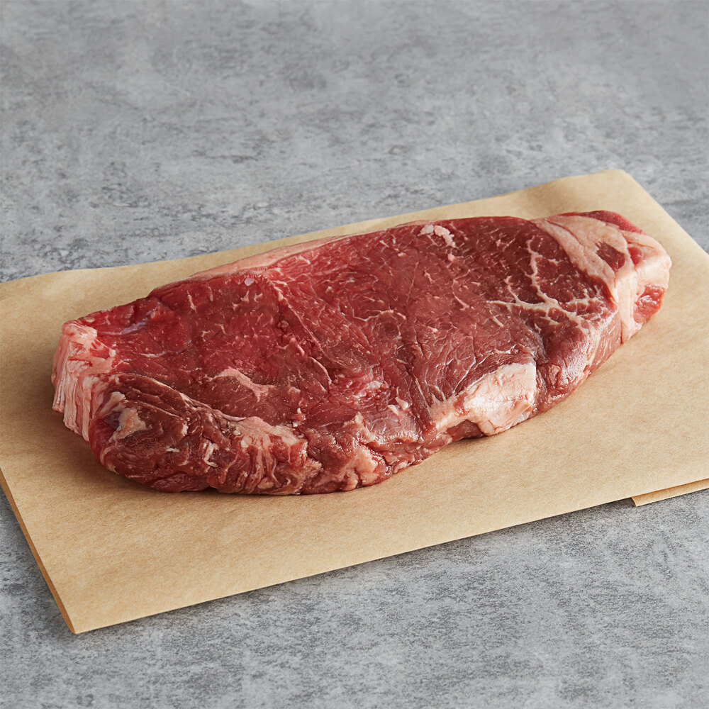 Warrington Farm Meats 8 Oz Frozen New York Strip Steak 20case 