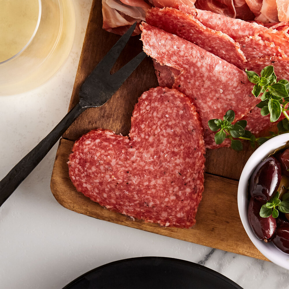 Heart Shaped Salami Piller's Black Kassel Salami D'Amour (2.25 lb)