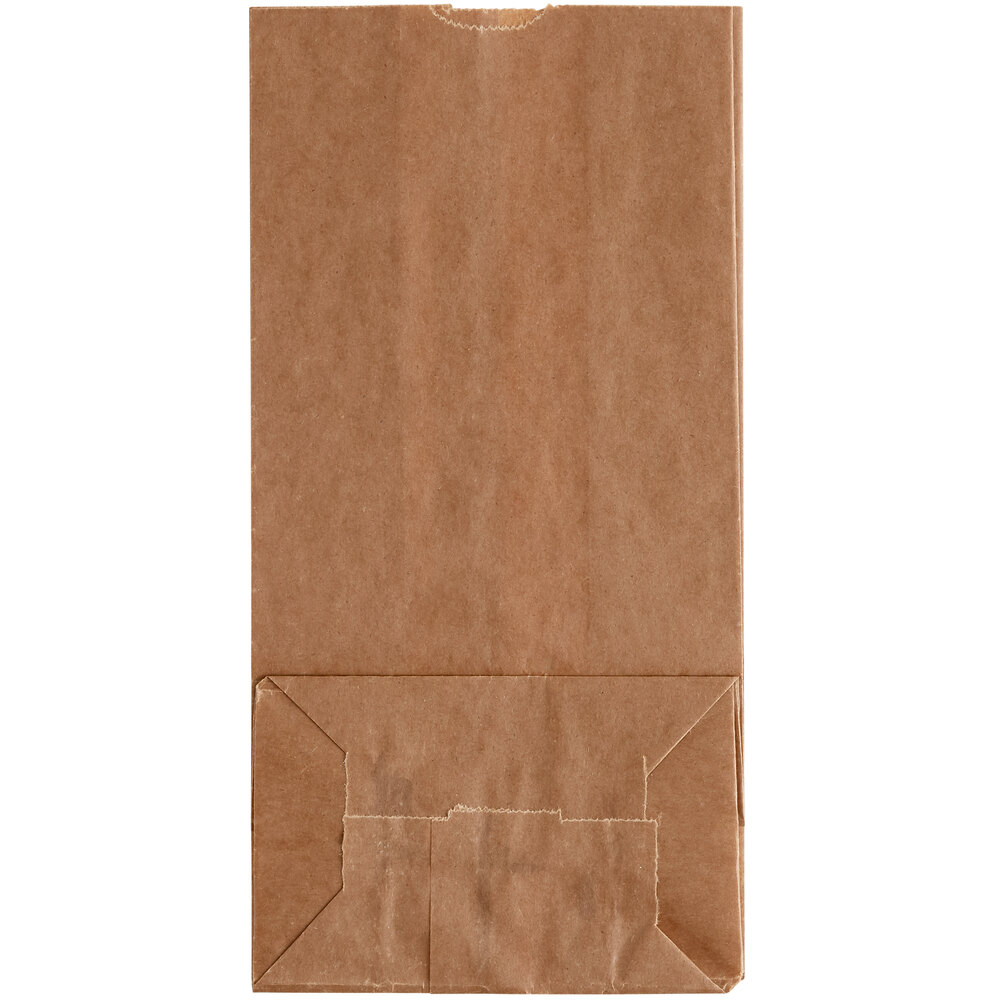 8 lb. Natural Kraft Waxed Paper Bag 1000/Case