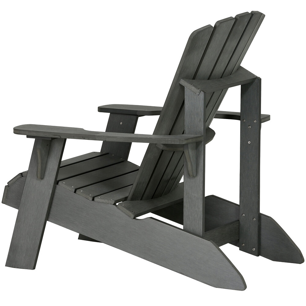 Lifetime 60204 Gray Adirondack Chair WebstaurantStore   1919992 