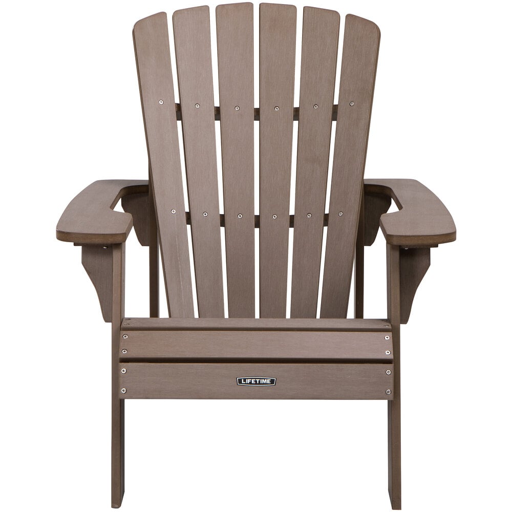 Lifetime 60283 Light Brown Adirondack Chair