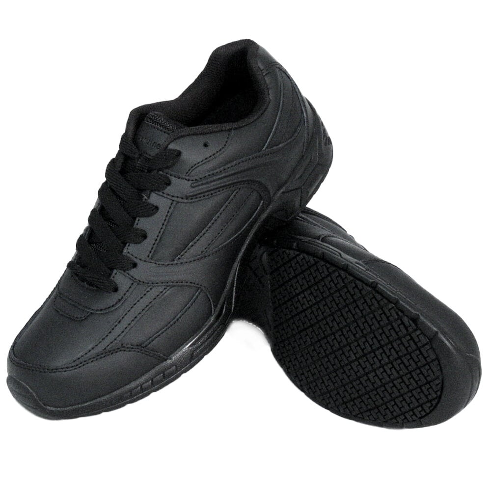 Genuine Grip 1010 Men's Size 9.5 Wide Width Black Leather Athletic Non ...