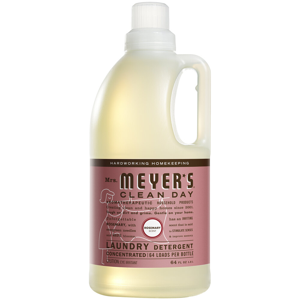 Mrs. Meyer's Clean Day 675595 64 oz. Rosemary Laundry Detergent 6/Case