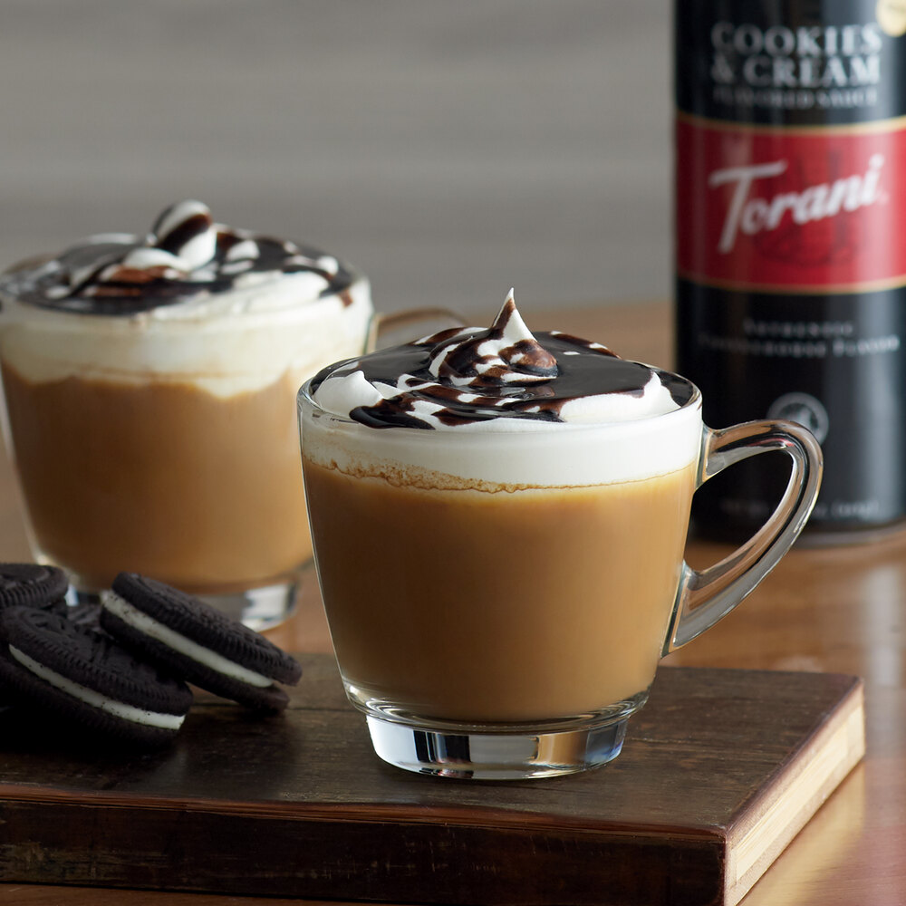 Torani 12 fl. oz. (16.5 oz.) Cookies and Cream Flavoring Sauce