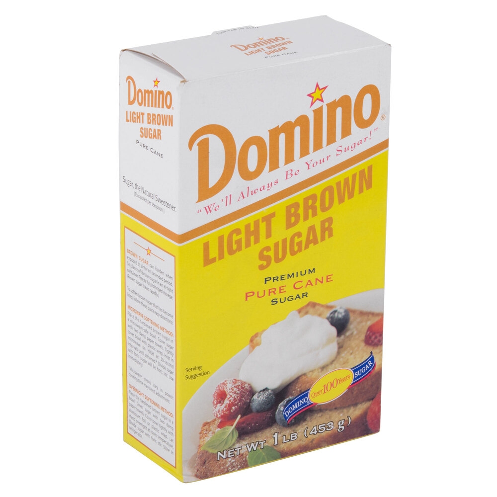 Domino Light Brown Sugar 1 lb. Box 24/Case