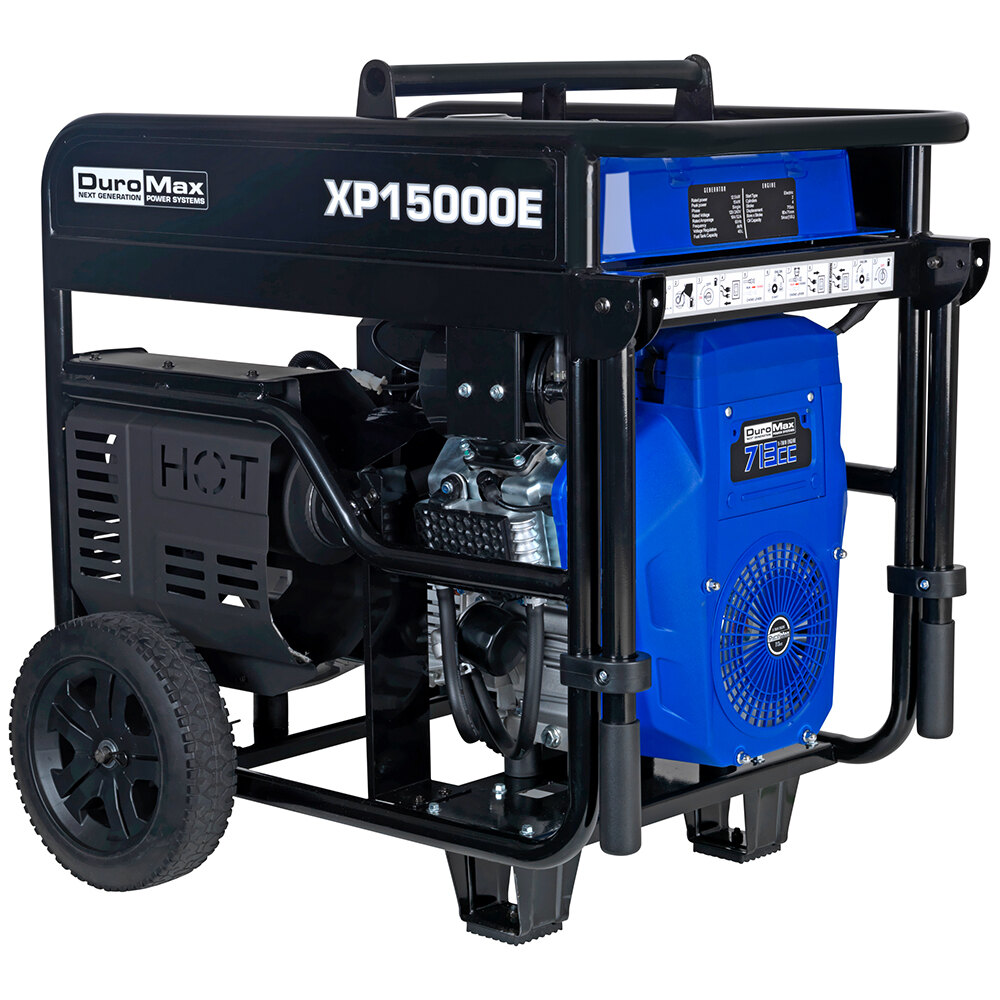 DuroMax XP15000E Portable 713 CC Gasoline Powered Generator with