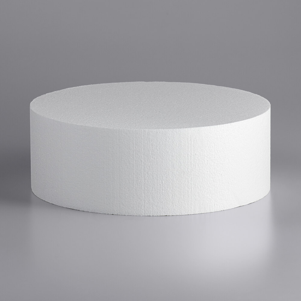 14" x 5" Foam Round Cake Dummy