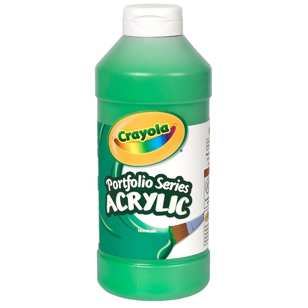 Crayola 204016313 Portfolio Series 16 oz. Green Acrylic Paint