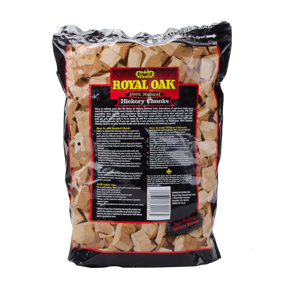 Hickory Wood Chunks 5.4 lb. 6/Case